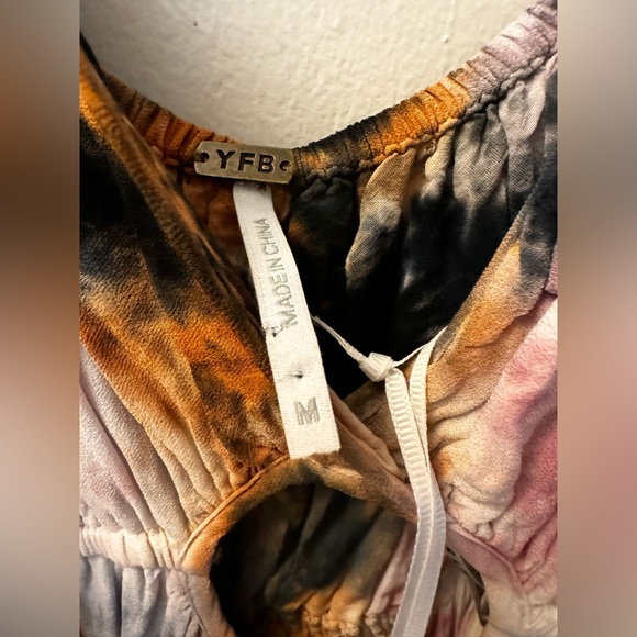 Young Fabulous & Broke Delphine Dress Lavender Kaleidoscope - M - Picture 8 of 9